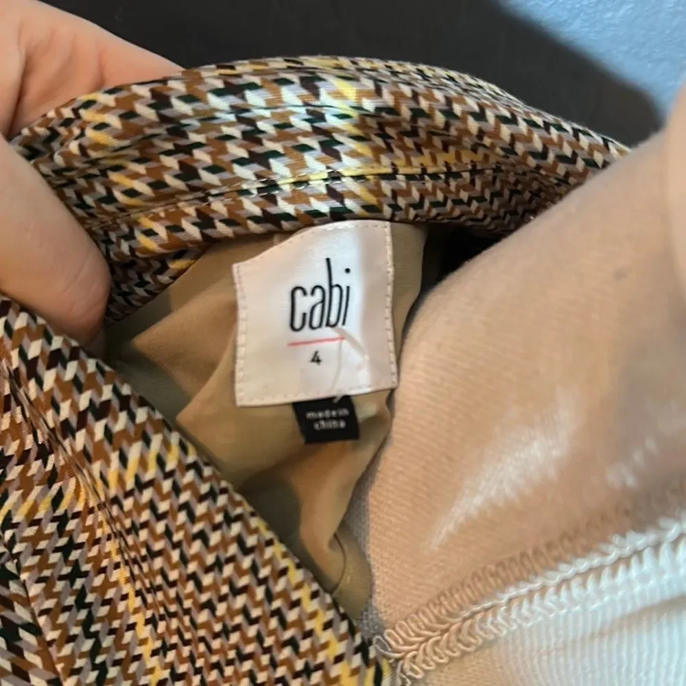 CAbi Black and Tan Blazer with Tailored‎ Fit